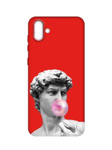 Матовий червоний чохол на Samsung Galaxy A04 :: Скульптура (принт 352)