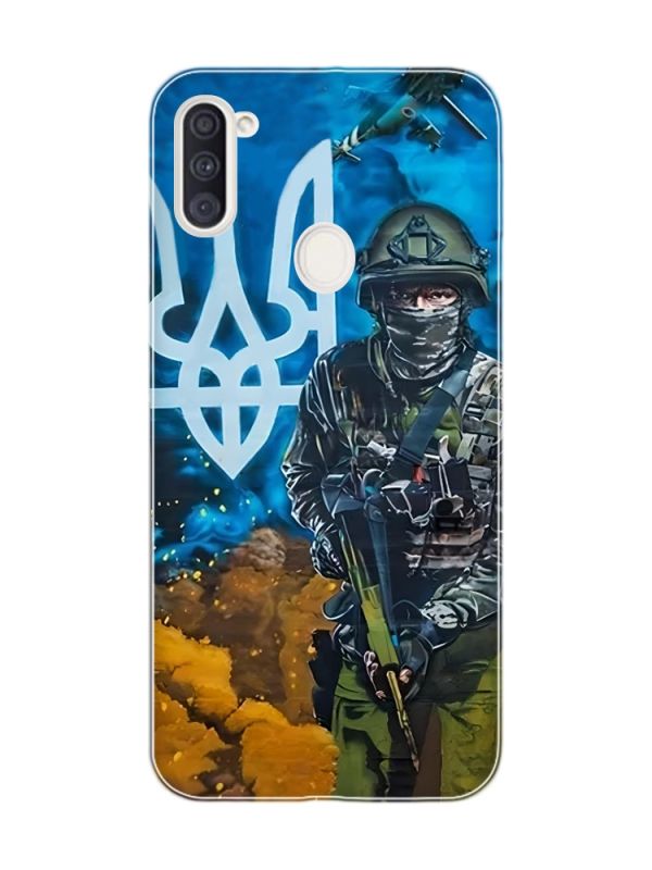 Чохол на Samsung Galaxy A11 :: Військовий (патріотичний принт 349)