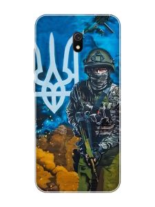 Чохол на Xiaomi Redmi 8A :: Військовий (патріотичний принт 349)