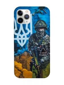 Магнітний чохол на iPhone 11 Pro Max із підтримкою MagSafe :: Захисник (патріотичний принт 349)