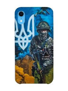 Чохол на iPhone XR :: Військовий (патріотичний принт 349)