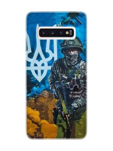 Чохол на Samsung Galaxy S10 :: Військовий (патріотичний принт 349)