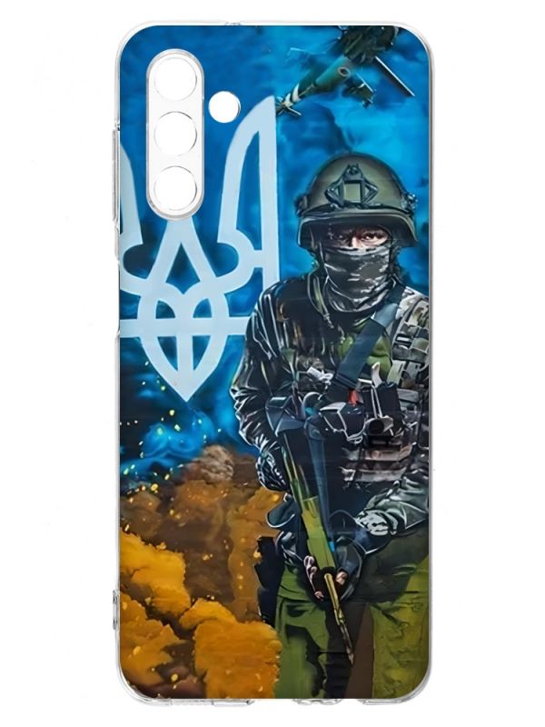 Чохол на Samsung A04s/A13 5G :: Військовий (патріотичний принт 349)