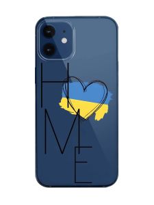 Прозорий чохол на iPhone 12 mini :: Дім Україна (принт 353)