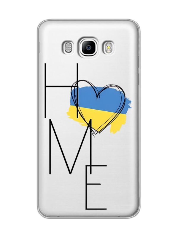 Прозорий чохол на Samsung Galaxy J7(2016) J710 :: Дім Україна (принт 353)
