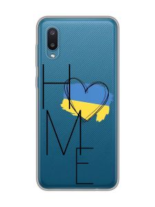 Прозорий чохол на Samsung Galaxy A02/A022 (2021) :: Дім Україна (принт 353)