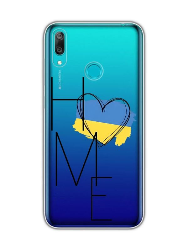 Прозорий чохол на Huawei Y7 prime (2019) :: Дім Україна (принт 353)