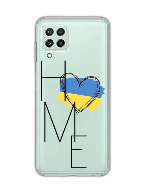 Прозорий чохол на Samsung Galaxy A22 5G :: Дім Україна (принт 353)