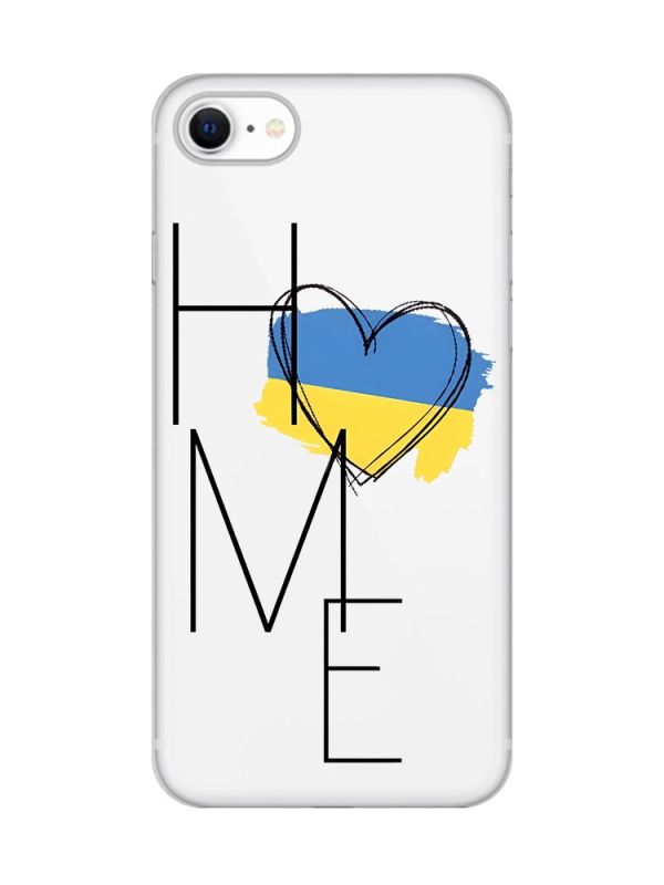 Прозорий чохол на iPhone SE 2020 :: Дім Україна (принт 353)