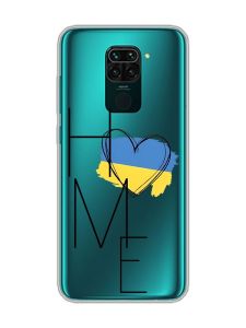 Прозорий чохол на Xiaomi Redmi Note 9 :: Дім Україна (принт 353)