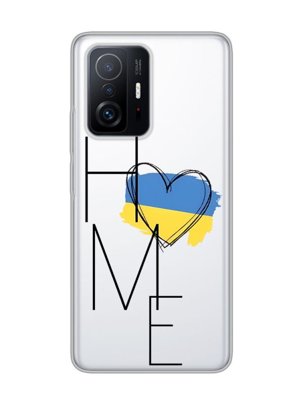 Прозорий чохол на Xiaomi 11T / 11T Pro :: Дім Україна (принт 353)