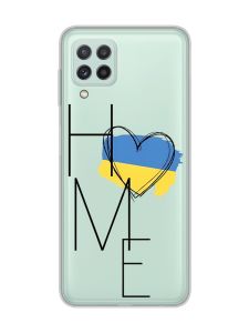 Прозорий чохол на Samsung Galaxy M32/A22/M22 4G :: Дім Україна (принт 353)