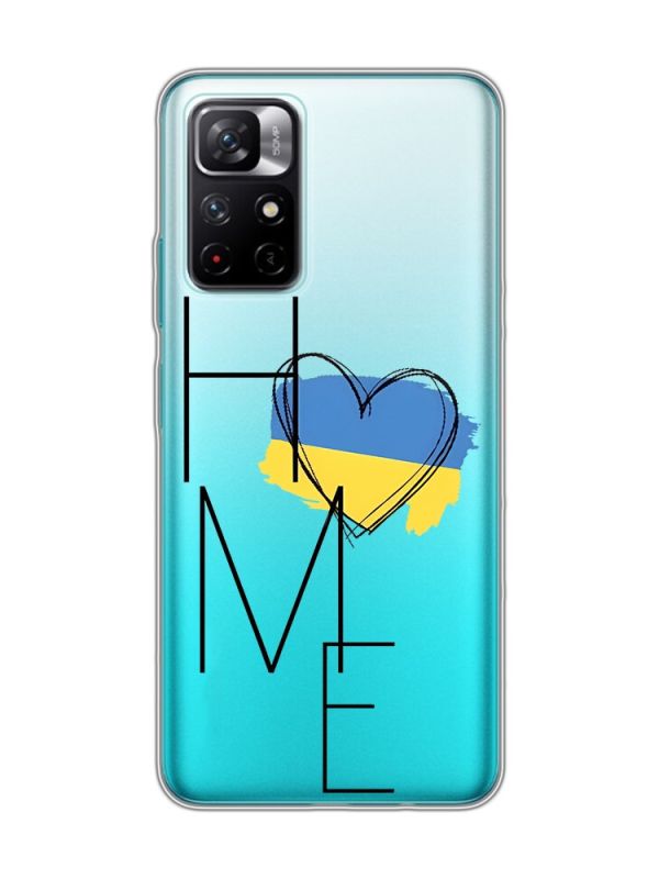 Прозорий чохол на Xiaomi Redmi Note 11 5G :: Дім Україна (принт 353)
