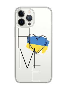 Прозорий чохол із захистом камери на iPhone 14 Pro Max :: Дім Україна (принт 353)