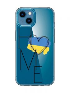 Прозорий чохол для iPhone 13 mini :: Дім Україна (принт 353)