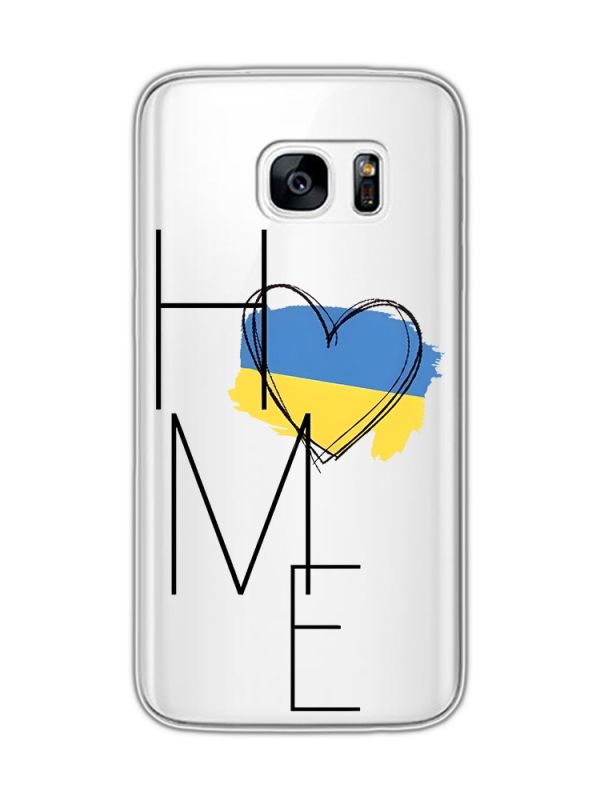 Прозорий чохол на Samsung Galaxy S7 :: Дім Україна (принт 353)