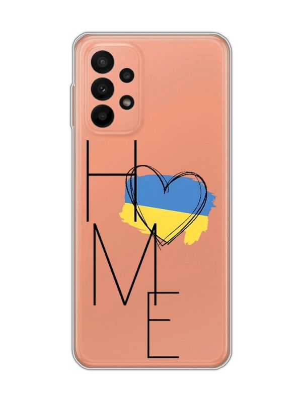 Прозорий чохол на Samsung Galaxy A23 4g :: Дім Україна (принт 353)