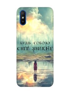 Матовий чохол з рожевими боками на Xiaomi Redmi 9A :: Будь собою (принт 356)