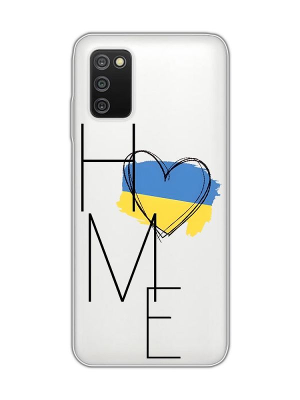 Прозорий чохол для Samsung Galaxy A03s :: Дім Україна (принт 353)
