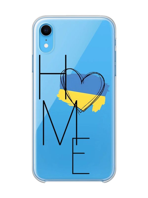Прозорий чохол на iPhone XR :: Дім Україна (принт 353)