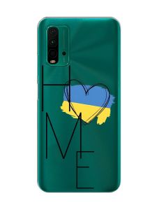 Прозорий чохол на Xiaomi Redmi 9T  :: Дім Україна (принт 353)