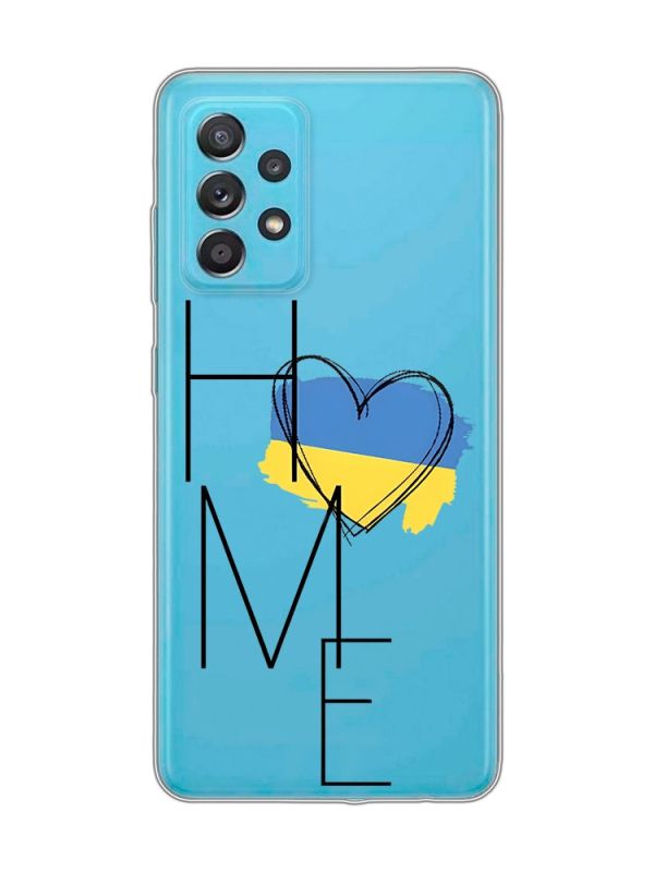 Прозорий чохол на Samsung Galaxy A52 :: Дім Україна (принт 353)