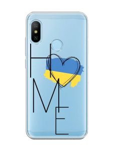 Прозорий чохол на Xiaomi Redmi 6 Pro/Mi A2 Lite Silver :: Дім Україна (принт 353)