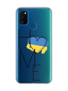 Прозорий чохол на Samsung Galaxy M30s/M21 :: Дім Україна (принт 353)