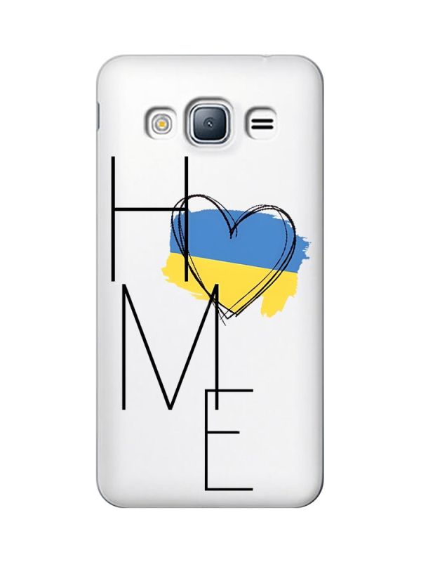Прозорий чохол на Samsung Galaxy J3 (2016) J310 :: Дім Україна (принт 353)