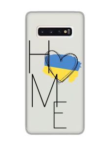 Прозорий чохол на Samsung Galaxy S10 :: Дім Україна (принт 353)