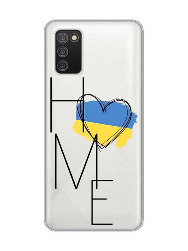 Прозорий чохол для Samsung Galaxy A02s :: Дім Україна (принт 353)