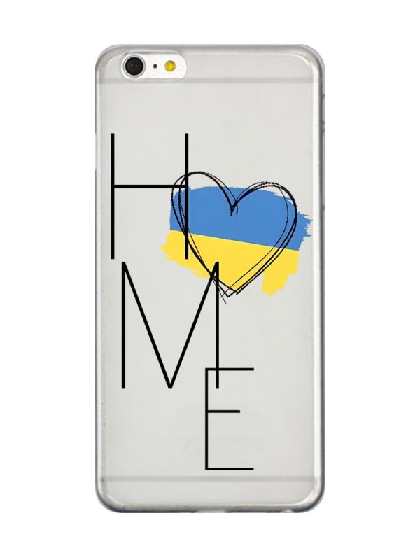 Прозорий чохол на iPhone 6+/6 Plus :: Дім Україна (принт 353)