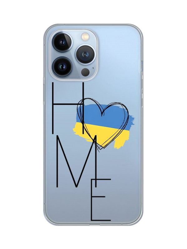 Прозорий чохол на Apple iPhone 13 Pro :: Дім Україна (принт 353)