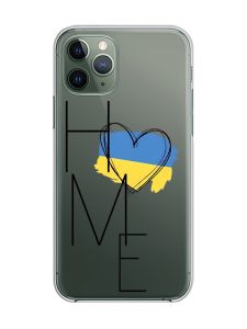 Прозорий чохол на iPhone 12 / 12 Pro :: Дім Україна (принт 353)
