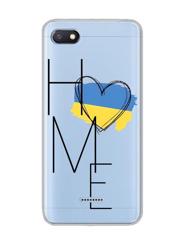 Прозорий чохол на Xiaomi Redmi 6A :: Дім Україна (принт 353)