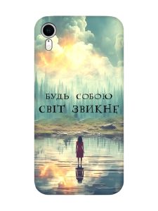 Матовий чохол з чорними боками на Apple iPhone XR :: Будь собою (принт 356)