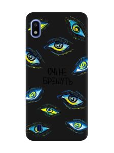 Матовий чорний чохол на Samsung Galaxy A10 (2019) A105 :: Очі (принт 358)