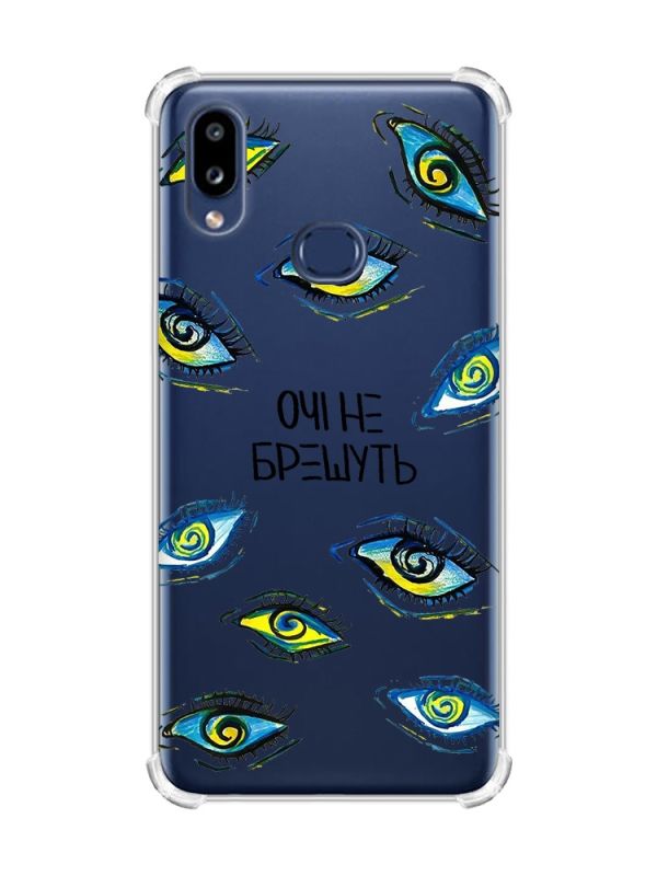 Чохол з потовщеними кутами на Samsung Galaxy A10s (A107) :: Очі (принт 358)