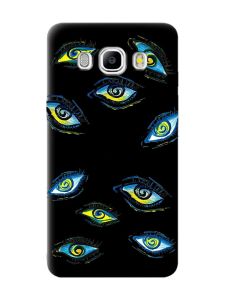 Матовий чорний чохол на Samsung Galaxy J5(2016) J510 :: Очі (принт 358)