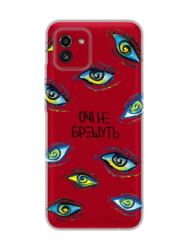 Прозорий чохол на Samsung Galaxy A03 / A035  :: Очі (принт 358)