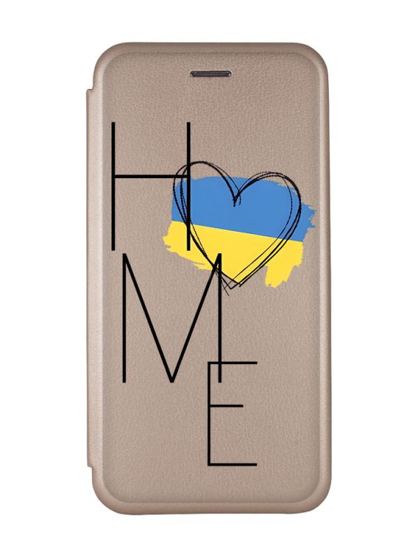 Чохол-книжка з малюнком для Samsung Galaxy A33 5G Золотий :: Дім Україна (принт 353)