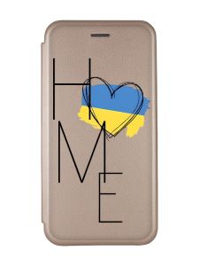 Чохол-книжка з малюнком для Xiaomi Poco C40 Золотий :: Дім Україна (принт 353)