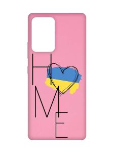 Матовий рожевий чохол на Samsung Galaxy A52 :: Дім Україна (принт 353)