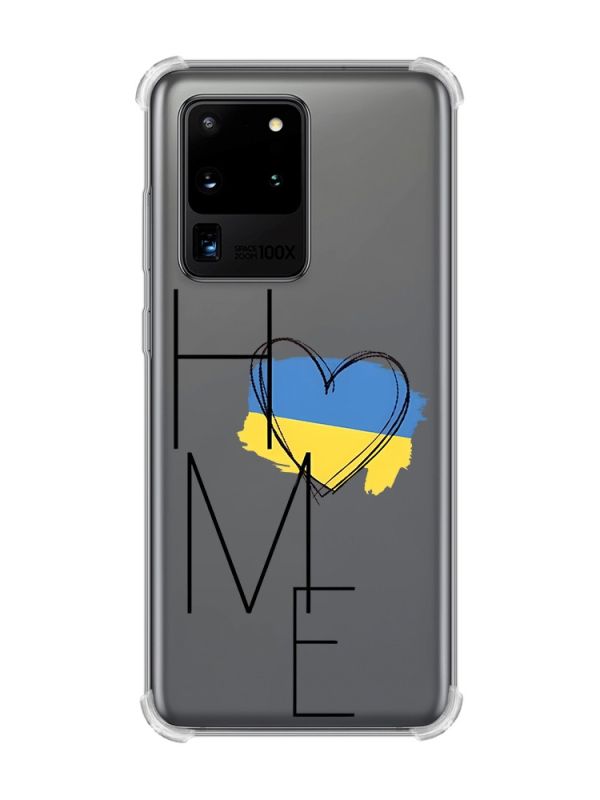 Чохол з потовщеними кутами на Samsung Galaxy S20 Ultra :: Дім Україна (принт 353)