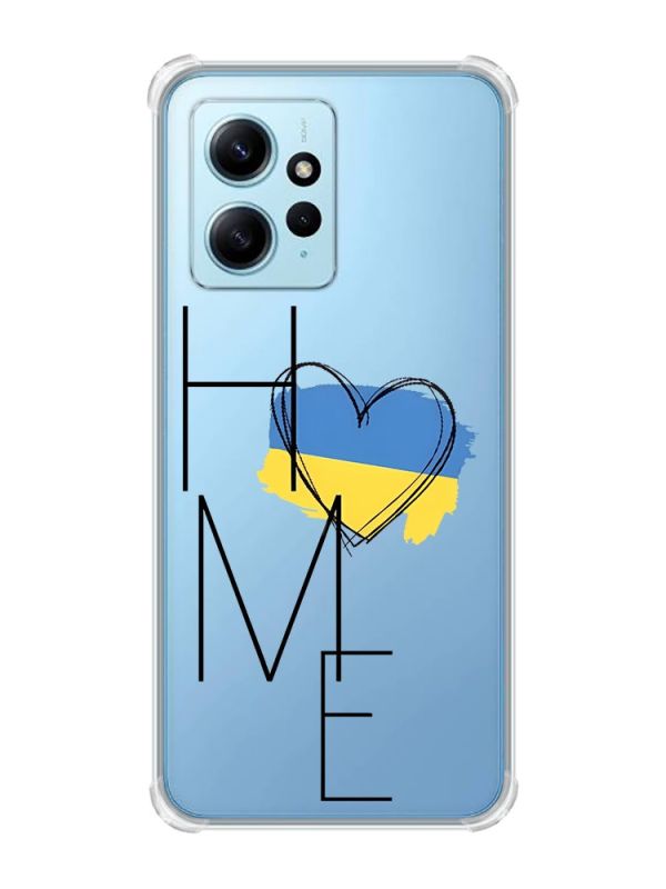 Чохол з потовщеними кутами на Xiaomi Redmi Note 12 4G :: Дім Україна (принт 353)