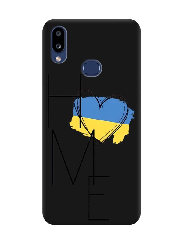 Матовий чорний чохол на Samsung Galaxy A10ѕ A107 :: Дім Україна (принт 353)