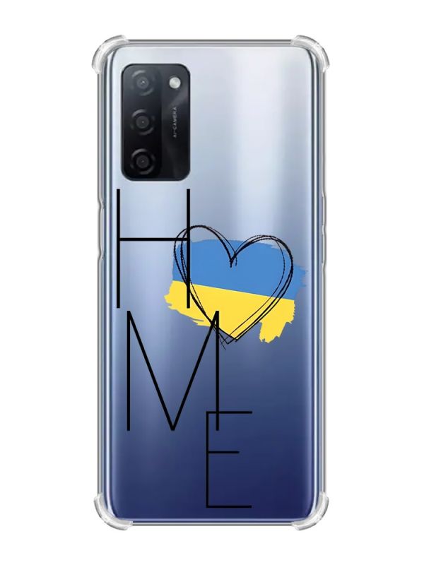 Чохол з потовщеними кутами на Oppo A55 :: Дім Україна (принт 353)