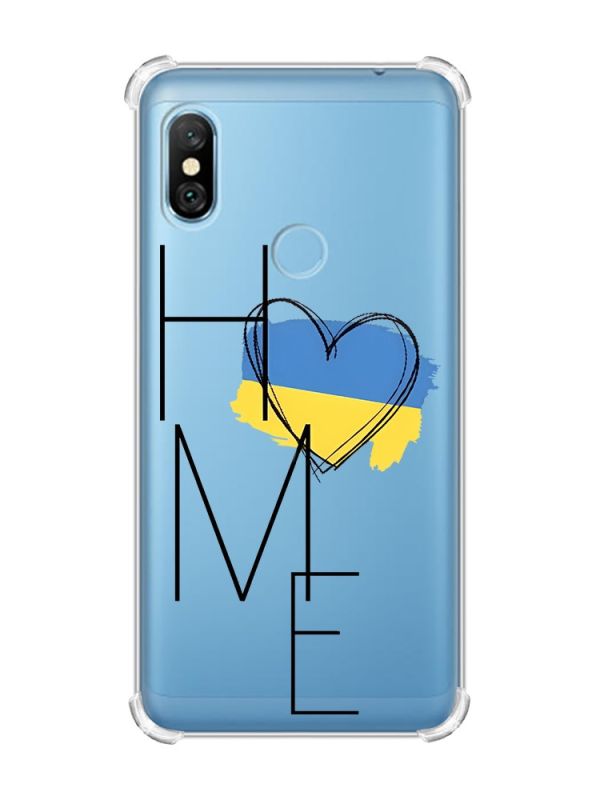 Чохол з потовщеними кутами на Xiaomi Redmi Note 6 Pro :: Дім Україна (принт 353)