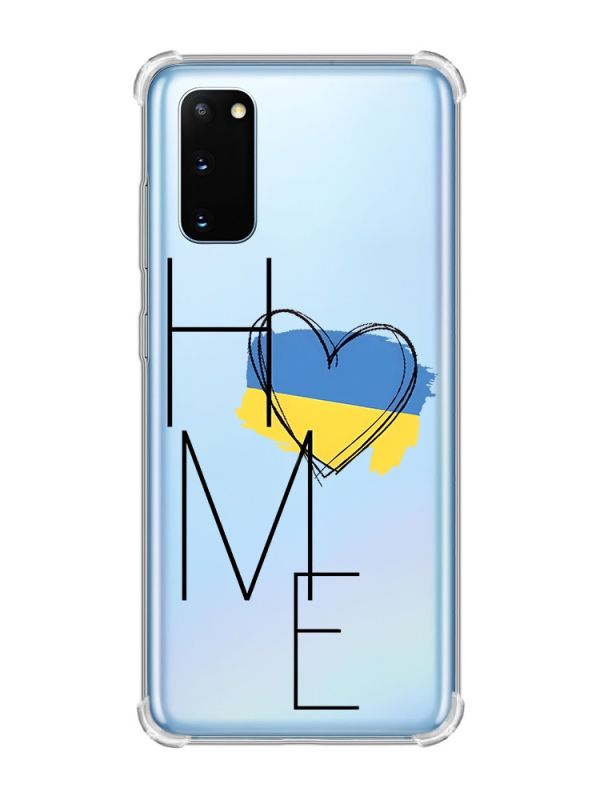 Чохол із потовщеними кутами на Samsung Galaxy S20 Plus :: Дім Україна (принт 353)