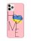 Матовий рожевий чохол на iPhone 11 Pro (5.8) :: Дім Україна (принт 353)